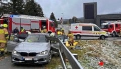 Die Unfallstelle in Köstendorf (Bild: FF Köstendorf)