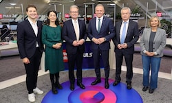 Niko Swatek (NEOS), Sandra Krautwaschl (Grüne), Christopher Drexler (ÖVP), Mario Kunasek (FPÖ), ...