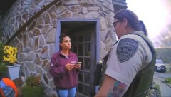 Ein Bodycam-Video zeigte die Verhaftung der 41-jährigen Mutter Brittany Patterson. (Bild: Fannin County Sheriffs Office)