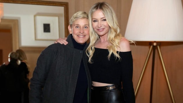 Ellen DeGeneres and Portia de Rossi (Bild: APA Pool/Getty Images via AFP/GETTY IMAGES/Kelly)