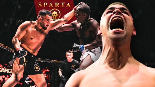 Das ist Spartaaa! Heute geht es im Multiversum rund, KronePLUS-Abonnenten sehen die Fight-Gala in voller Länge ab 17.45 Uhr. (Bild: Sparta (2), Krone KREATIV)