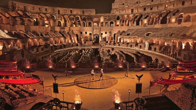 "We are not Disneyland, we are Rome!" The outcry is huge. Some critics are concerned that such events could undermine the cultural value of the Colosseum. (Bild: Airbnb)