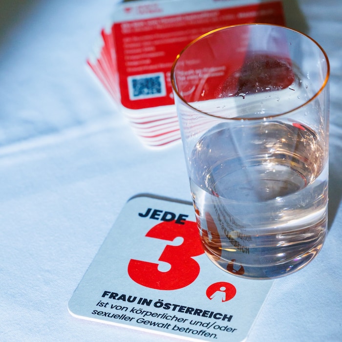 The beer mats are intended to bring the topic from the taboo zone to the regulars' tables.