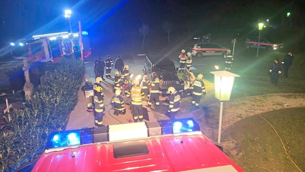 Beim Friedhof geschah in der Nacht der Unfall. (Bild: FF Deutschkreutz)