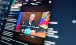 Der russische Staatschef Wladimir Putin bei der Fernsehansprache am Donnerstag.