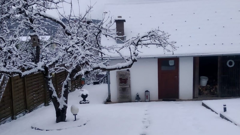 Schnee auch in Kärnten im Bezirk St. Veit an der Glan (Bild: Leserreporter)