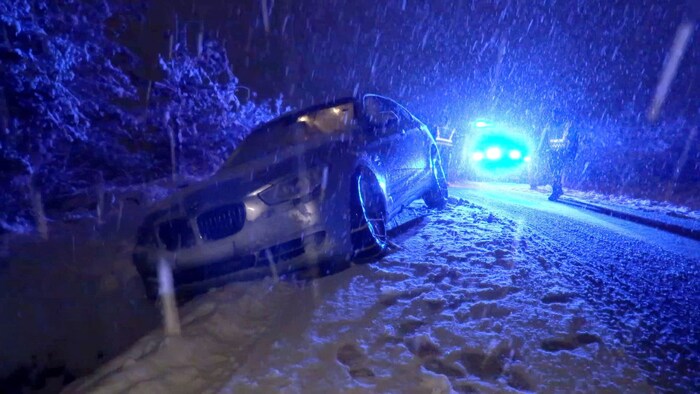 Hotspot Lustenau: several cars skidded.
