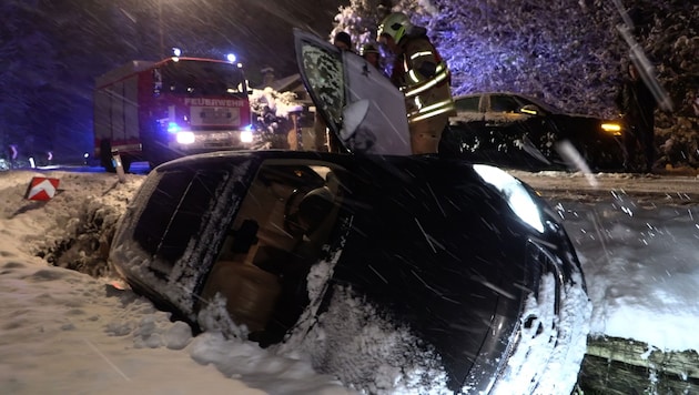 Abgestürzt: Der Schnee machte den Lenkern zu schaffen.  (Bild: Shourot)