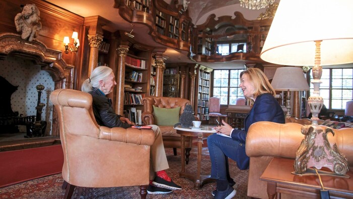 The meeting took place in the Max Reinhardt Library at Schloss Leopoldskron.