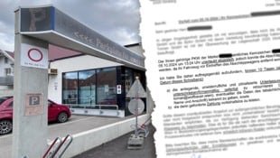 Wer auf dem Kundenparkplatz der Bäckerei Szihn parkt, dort aber nichts kauft, bekommt vom Anwalt eine Zahlungsaufforderung über Euro 350,- zugeschickt.  (Bild: Krone KREATIV/Doris Seebacher, ZVG)