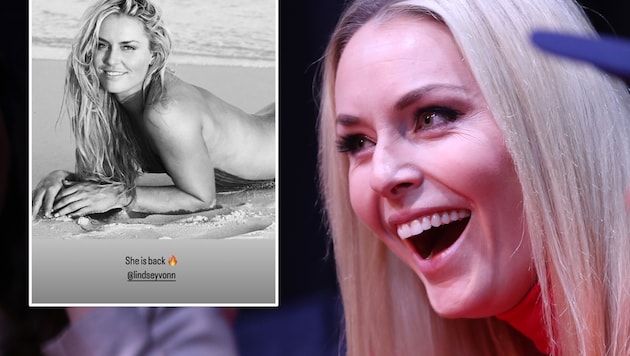 Diesen heißen Schnappschuss teilte Lindsey Vonn mit ihren Followern.  (Bild: GEPA/instagram.com/lindseyvonn)