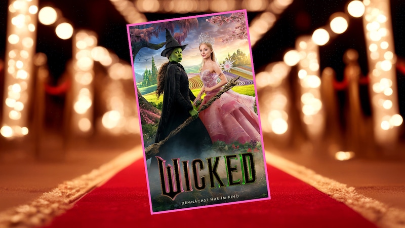 Jetzt die Chance auf einen zauberhaften Abend bei der Premiere von „Wicked“ nutzen und bei unserem Gewinnspiel teilnehmen! (Bild: © Universal Studios. All Rights Reserved.; stock.adobe.com)