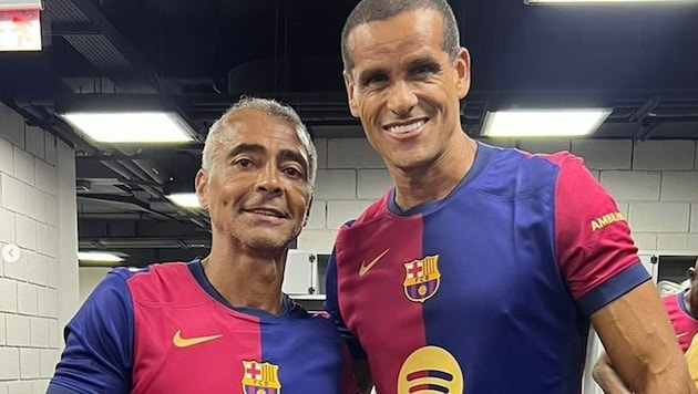 Zwei absolute Barca-Legenden auf einen Blick (Bild: Instagram.com/rivaldo)