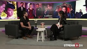 „Krone“ Kino- und Streaming-Experte Kálmán Gergely im Talk mit krone.tv-Moderatorin Annie Müller Martínez. (Bild: krone.tv)