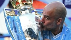 Guardiola won the Premier League with Manchester City last season - it will be difficult to defend the title this season. (Bild: APA/AFP/Oli SCARFF)