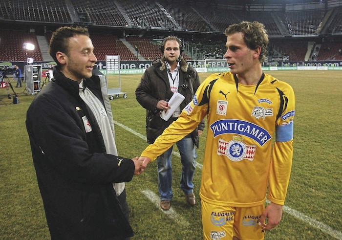 Waren bei Sturm unzertrennlich: Klaus Salmutter und Jürgen Säumel.