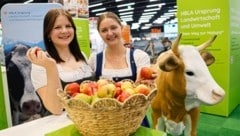 Sara und Magdalena wissen über die Vorzüge der HBLA Ursprung Bescheid. (Bild: Markus Tschepp)