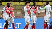 Monaco bejubelt einen 3:2-Sieg gegen Stade Brest. (Bild: APA/AFP/Valery HACHE)