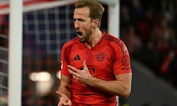 Harry Kane bejubelt seine Elfer-Treffer gegen Werder Bremen …