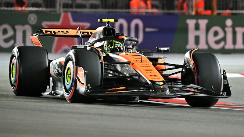 Lando Norris fand kein Mittel gegen Max Verstappen. (Bild: AFP/APA/Frederic J. Brown)