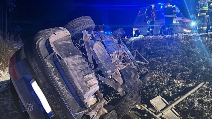 The driver was able to free himself