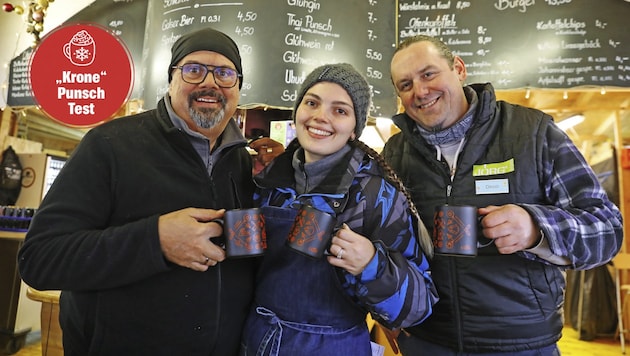 Jörg Gebauer has been selling punch on Karlsplatz for 18 years. (Bild: Krone KREATIV/Martin Jöchl)