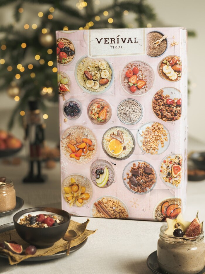 Den Kalender von Verival gibt es neben normaler Ausführung in vegan und glutenfrei.