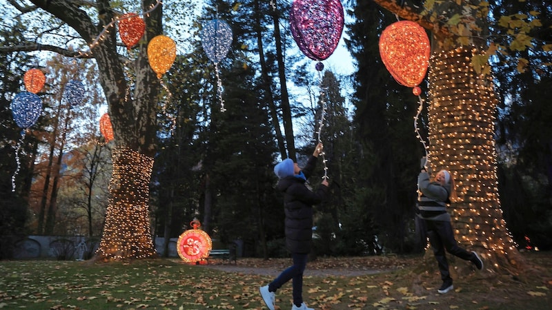 One particularly imaginative motif: dancing balloons. (Bild: Birbaumer Christof)