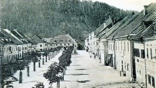 Der Hauptplatz von Bad St. Leonhard wurde einst von einer schönen Baumallee geziert. (Bild: Stadtgemeinde Bad St. Leonhard)