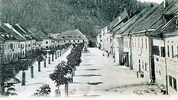 Der Hauptplatz von Bad St. Leonhard wurde einst von einer schönen Baumallee geziert.