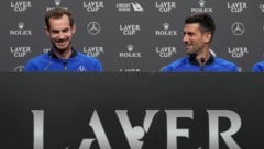 Was für ein tolles Gespann: Novak Djokovic (r.) und Andy Murray. (Bild: AP)