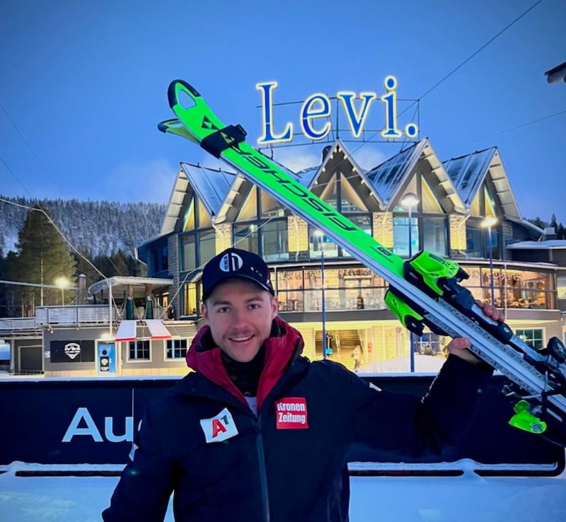 Simon Rueland jubelte in Levi über Rang drei. (Bild: Ski Austria)