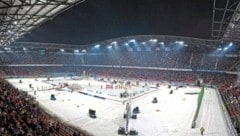 2015 fand zuletzt ein Eishockeyspiel im Wörthersee-Stadion statt. (Bild: martin steinthaler)