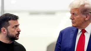 Von links: Der ukrainische Präsident Wolodymyr Zelenskij und US-Präsident Donald Trump