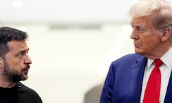 Von links: Der ukrainische Präsident Wolodymyr Selenskyj und US-Präsident Donald Trump