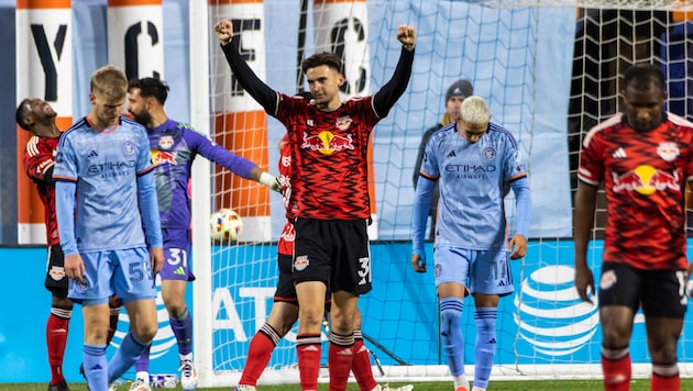 Die New York Red Bulls haben das Stadt-Duell entschieden.  (Bild: AP ( via APA) Austria Presse Agentur/ASSOCIATED PRESS)