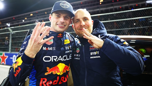 Max Verstappen has secured his fourth world championship title in a row. (Bild: AFP/ AFP/GETTY IMAGES/Mark Thompson)