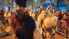 Gestern gings rund beim Klagenfurter Krampuslauf. (Bild: Tragner Christian)