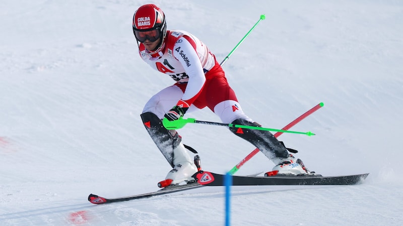 Christian Hirschbühl fouled up in Gurgl... (Bild: GEPA pictures)