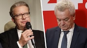 Müssen Wahlniederlagen verdauen: Christopher Drexler und Anton Lang (Bild: Krone KREATIV/APA)