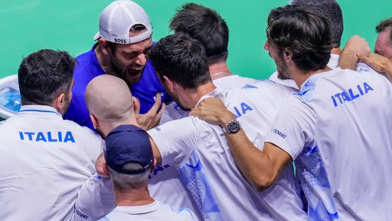 Matteo Berrettini sorgte für das 1:0. (Bild: AP/Manu Fernandez)