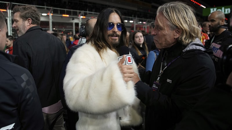 Actor Jared Leto was in a great mood. (Bild: Jared Leto)