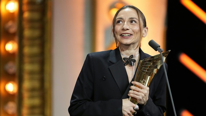 Julia Edtmeier from Linz was honored in the "Best Actress" category (Bild: APA/GEORG HOCHMUTH)