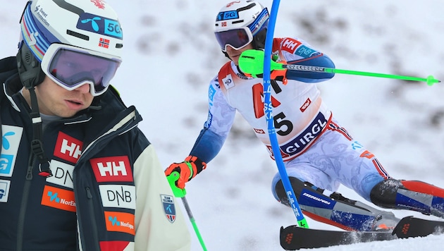 Henrik Kristoffersen schimpfte über die Bedingungen in Gurgl. (Bild: Birbaumer Christof/GEPA)