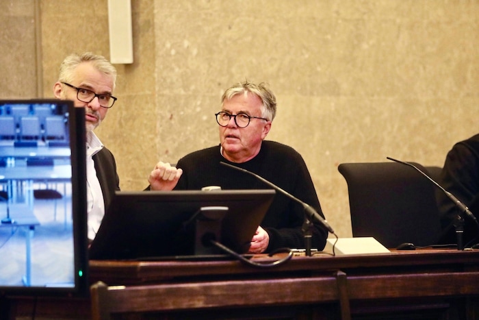 Die Gerichtsgutachter Nikolaus Klupp und Peter Hofmann (re.).