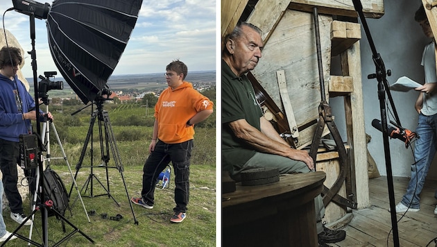 Innen- und Außenaufnahmen erforderten besondere Beleuchtungskenntnisse. (Bild: Krone KREATIV/Maximilian Hübner)