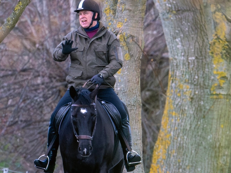 Prince Andrew is often seen out riding in Windsor. (Bild: picturedesk.com/Richard Gillard / Camera Press)