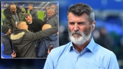 Roy Keane geriet mit einem Fan aneinander. (Bild: AFP/APA/PETER POWELL, X/adenLFC4life)