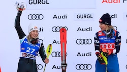 Lara Colturi (links) überraschte auch Dominatorin Mikaela Shiffrin.  (Bild: AP/ASSOCIATED PRESS)