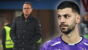 Aleksandar Dragovic (r.) ist von Ralf Rangnick enttäuscht. (Bild: GEPA/GEPA pictures)